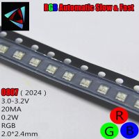 100ชิ้น0807ช้า Smd โคมไฟ Led แฟลชไดโอด0805กระพริบ Rgb มีสีสัน Diy