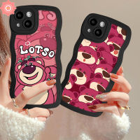 น่ารักหมีสตรอเบอร์รี่ Lotso เคสสำหรับ Vivo Y11 Y20 Y15 Y22 Y17 Y21 Y21s Y02 Y12 Y15s Y35 V21 Y16 Y50 V25E Y91C Y12i Y91 Y22s Y30เคส Y02s นิ่ม Y15A