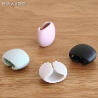 4Pcs 4 Colors Round Cable Clips Headphone Data Cable USB Charger Holder Management Organiser