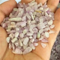 100กรัมที่สวยงามธรรมชาติ Kunzite T Umbled หินสีม่วงคริสตัลหินรักษาตัวอย่างบ้านตกแต่งโต๊ะ