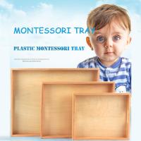 Montessori Materials Wooden Kids Toys Wood Storage Tray Daily Life Preschool Early Educational Teaching Aids Toys For Children