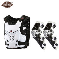 SCOYCO Motorcycle Jacket Body Armor Motorcycles Riding Chest Protector Motocross Off-Road Racing Vest+Motorcycle Knee Protector