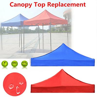 3x3m/2x2m Canopy Top Cover Replacement Four-Corner Tent Cloth Foldable Rainproof Patio Pavilion Replace Gazebo Canopy Top Cover