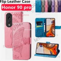 เคสหน้ังกลับมือถือสำหรับ Huawei Honor 90 Pro Lite 90pro 90Lite Honor90pro Honor90lite 2023เคสแป้นยึดกระเป๋าสตางค์แม่เหล็กฝาหลังกันกระแทก