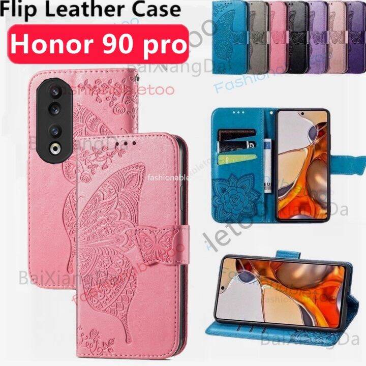 เคสหน้ังกลับมือถือสำหรับ-huawei-honor-90-pro-lite-90pro-90lite-honor90pro-honor90lite-2023เคสแป้นยึดกระเป๋าสตางค์แม่เหล็กฝาหลังกันกระแทก