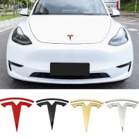 Car Front Hood Decal Trunk Emblem For Tesla Model Y Auto Logo Head Badge Rear Body Words Sticker Modification Accessories