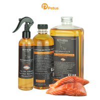 น้ำมันปลาแซลมอน Pethera Salmon Oil Omega 3 สูตรใหม่ บำรุงขนให้เงางาม ลดขนขาดร่วง เสริมภูมิคุ้มกัน สำหรับสุนัขและแมว Pomdog