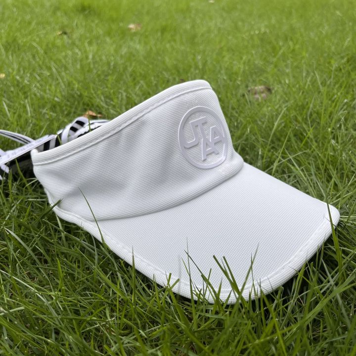 หมวกกอล์ฟกันแดดแบบดั้งเดิมดั้งเดิมสำหรับผู้หญิง2023หมวกบังแดดกอล์ฟแบบผูกโบว์ไม่ได้กันแดด