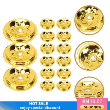 12x Oil Lamp Floating Wicks Disc Holder Altar Ghee Making Oil Wicks Rack