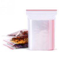 100PCS Resealable Plastic ZipLock Bag Clear Packaging Pouches Sealing Jewelry Food Storage Vacuum Fresh Organize Bag