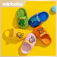 mikibobo รองเท้าเด็ก รองเท้าแตะเด็ก หนังนุ่ม มีกันลื่น ลายการ์ตูนน่ารักๆ รองเท้าแฟชั่นเด็กเบาสบายเท้า HF1046