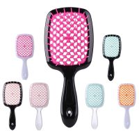 Womens Hair Brush Air Cushion Hair Comb Wide Teeth Anti-frizz Brush Scalp Massage Hollow Home Salon Women DIY Hairdressing Tool