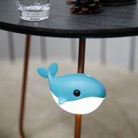 Small Blue Whale Night Light Body Sensor Light Home Intelligent Led Light USB Charging Care Sleeping Childrens Table Lamp Gift