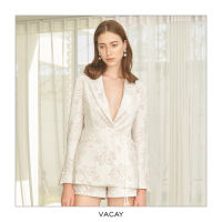 [VACAY] FLORAL LACE BLAZER เสื้อสูท สูทลูกไม้ ชุดใส่ไปทะเล สูทผู้หญิง เสื้อผ้าผู้หญิง เสื้อผ้าแฟชั่น