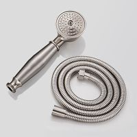 ◙☬✲ Brushed Nickel Water Saving Shower Head Telephone Bathroom Hand Held Shower Head Set with 1.5m Hose