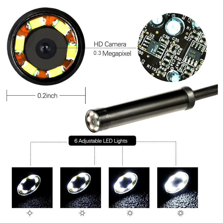 kkmoon-endoscope-0-3mp-endoscope-3-in-1-endoscope-พร้อมไฟ-led-ปรับได้