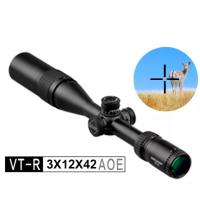 กล้องติดปืนORIGINAL Discovery VT-R 3-12x42AOE ขายกล้องติดปืนยาวDiscoveryแท้ค่ะHigh Shock Proof Scope รองรับการปรับความสูงและความคมชัดของรูปภาพในช่วงซูม