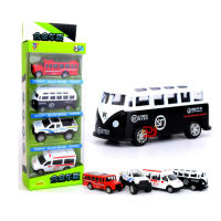 Alloy Warrior Car Toy Set Simulation Mini Double Door Can Open Police Car Rescue Children Boys Toys