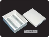 TJ-40P-M : Terminal Block Box IP66 (กล่องพลาสติก พร้อมเทอร์มินอลบล็อก)TIBOX , Size : 250x200x100 mm.