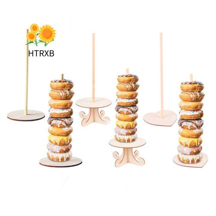 htrxb-ธรรมชาติ1ชิ้นโดนัทรูปหัวใจสำหรับงานเลี้ยงวันเกิดขาตั้งจอแสดงผลของผู้ถือโดนัทแบบ-diy-ที่ยึดโต๊ะสำหรับงานแต่งงาน