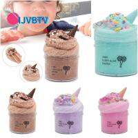 IJVBTV สายรุ้งสีรุ้ง ดินเหนียวคริสตัลใส น้ำเมือกใส นุ่มยืดได้ อินเตอร์แอคทีฟ ไม่เหนียวไม่เหนียว ของเล่นเสริมพัฒนาการ