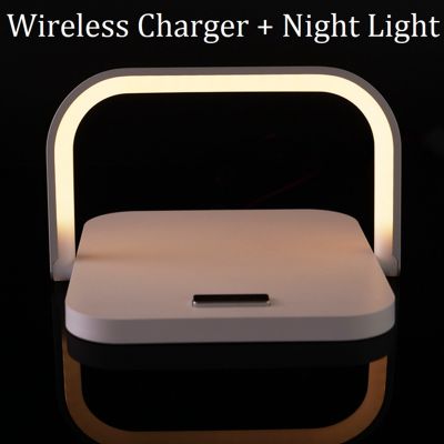 Wireless Charger Table Lamp Bracket Table Lamp LED Night Light Portable for Bedroom Bedside Living Room