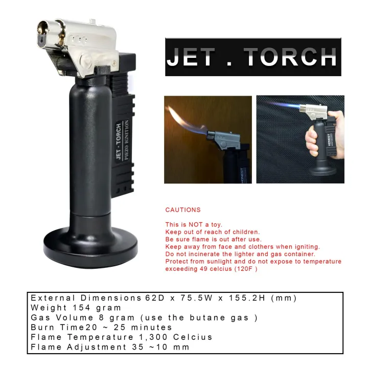 Jet Torch Lighter Butane Refillable Lazada Ph
