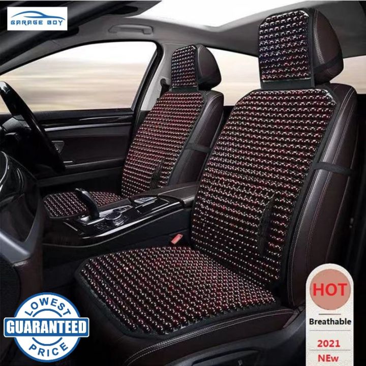 Wooden Bead Car Seat Cushion Lumbar Support - China Car Seat Cushion, Car  Seat Cover
