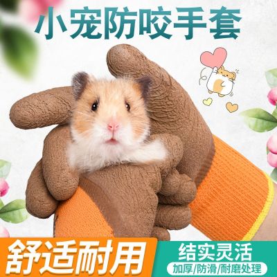 High-end Original Anti-bite gloves for hamster supplies mouse squirrel parrot cat anti-cat scratch and bite children small pet animal thickened