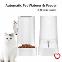 3.8L Large Capacity Pet Dog Cat Automatic Feeder Detachable Dog Cat Water Dispenser Food Feeding Device For Cat Dog Pet Supplies