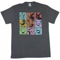 Kids T-Shirt cartoon Pokémon（Eevee Mewtwo Gengar Squirtle Charmander Bulbasaur Jigglypuff  and Pikachu） graphic Tops Boys Girls Distro Age 1 2 3 4 5 6 7 8 9 10 11 12 Years