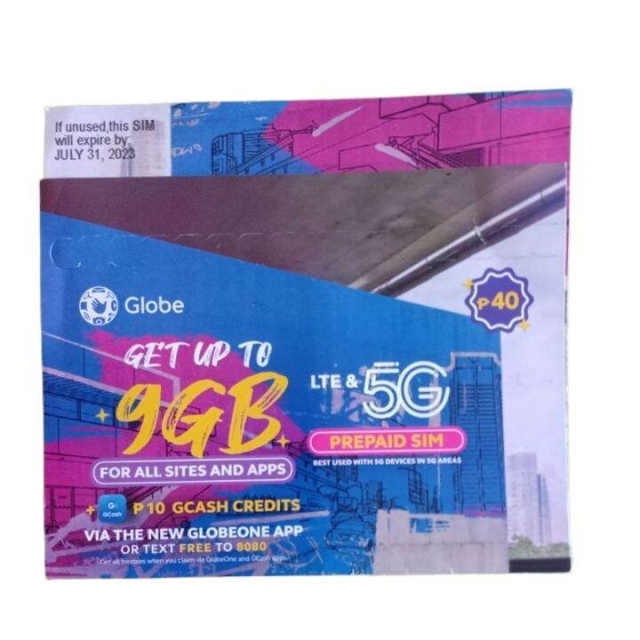 COD Globe Prepaid 5G LTE SIM card Original | Lazada PH