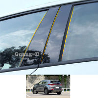 For Kia Sportage KX5 2016 2017 2018 Car PC Material Pillar Post Cover Door Trim Window Piano Black Molding Sticker Plate