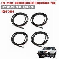 4PCS For Toyota LANDCRUISER Land Cruiser FJ80 HDJ80 HZJ80 FZJ80 1990-2006 Tire Wheel Fender Flare Seal Belt Car Accessory Rubber