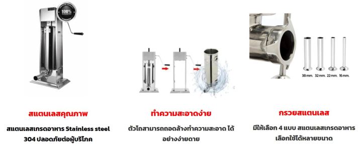 kitchenmall-เครื่องอัดไส้กรอก-เครื่องทำไส้กรอก-แบบมือหมุน-รุ่น-15-ลิตร-ผ่อน-0