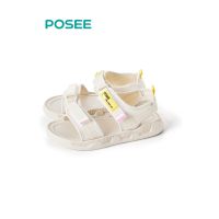 Posee cloud sandals 2022 summer velcro new sandals women wear Korean version of soft and comfortable flat shoes Joker hook and loop beach shoes tide