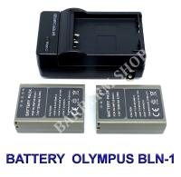 PS-BLN1  BLN-1  BLN1 แบตเตอรี่  แท่นชาร์จ  แบตเตอรี่พร้อมแท่นชาร์จสำหรับกล้องโอลิมปัส Battery  Charger  Battery and Charger For Olympus OM-D E-M1, OM-D E-M5, OM-D E-M5 Mark II, OM-D E-P5, Pen-F BY BARRERM SHOP