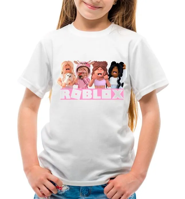 Roblox Girl Characters Kids Printed T-Shirt Various Sizes Available