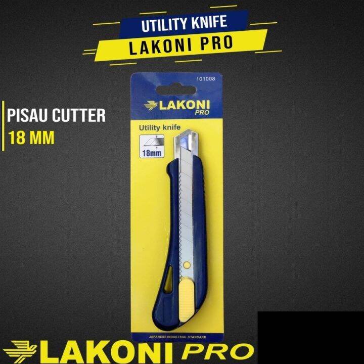 Tsr Lakoni Pro Pisau Cutter Mm Utility Knife Mm Snap Off Knife Ori Lazada Indonesia