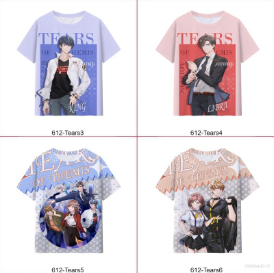 Tears of Themis Anime Tshirt Cosplay 3D Shirt Unisex Raven Libra Adjudicator Short Sleeve Fashion Tee Plus Size