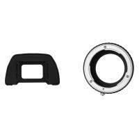 DK-21 Rubber Coated Eyecup Eyepiece for Nikon D90 D80 D70S D7000 &amp; for Nikon Lens to Fujifilm X-Mount Camera Adapter