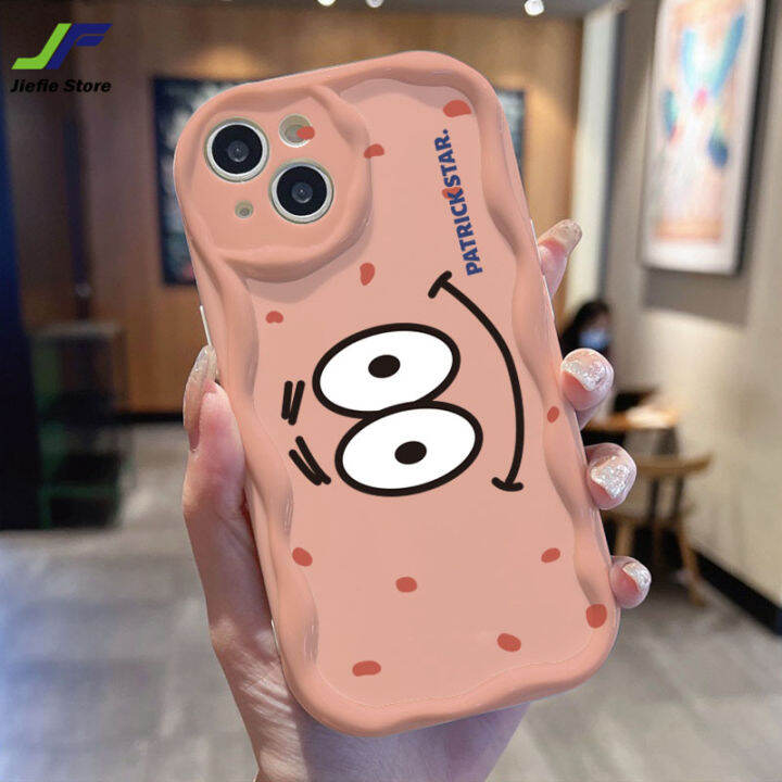 jiefei-เคสโทรศัพท์มือถือการ์ตูนน่ารัก-spongebob-สำหรับ-vivo-y51-y31-y76s-y76-y85-v9-y91c-y91i-s1-s1โปรเวฟด้านข้างส่งบิ๊กสตาร์นุ่มเคสป้องกันแรงกระเทือน