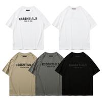 ☬❀☂ Essentials เสื้อยืดแขนสั้นลําลอง แฟชั่นสําหรับผู้ชาย และผู้หญิง