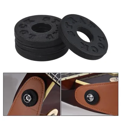 4pcs Electric Guitar Strap Locks Blocks High Quality Rubber Material Bass Belt Professional Guitar Strap Lock Parts Accessories