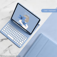 เคสคีย์บอร์ดบลูทูธไร้สายแม่เหล็กแบบถอดได้สำหรับ iPad Pro 12.9 11 10.5 9.7 Air 5 4 3 2 1 10.2 10th 9th 8th เจนเนอร์7th พร้อมเคสแป้นพิมพ์ที่ใส่ดินสอ