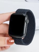 Braided solo loop Strap For Apple Watch band 44mm 40mm 45mm 41mm 49mm 38mm 42mm Elastic bracelet iwatch series 7 se 3 6 8 ultra Straps