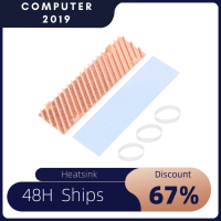 Ultra Thin Pure Copper Heatsink Cooler Heat Sink SSD Thermal Pad for M.2 2280 PCI-E NVME SSD 70X20X4mm