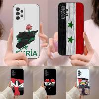 Syrian Syria Flag Phone Case Funda For Samsung A32 A21 A22 A30 31 A40 A42 51 A50 A52 53 A70 A71 A73 72 A80 A91 S10 Lite Shell Electrical Connectors