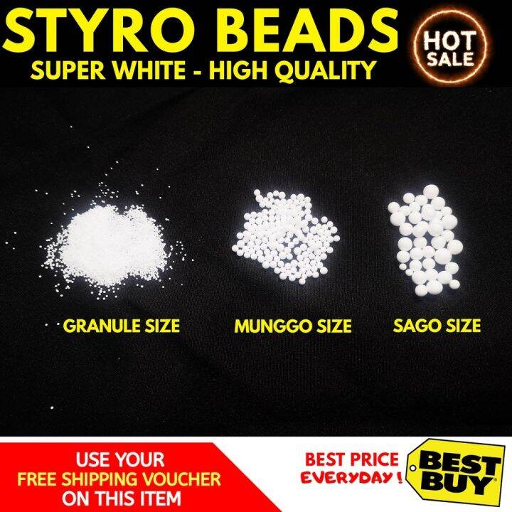 BEST SALE!! ☋ STYRO BEADS [CHEAPEST] (3 Sizes) Lazada PH
