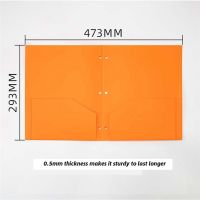 6Pcs Folders Two Pocket Folders File Folders 2 Pockets Folder and 3 Hole for School Home and Office 6 Colors